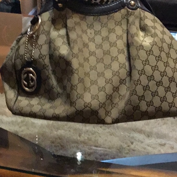 Gucci vintage. Beige and Brown. Medium size. - Picture 10 of 10